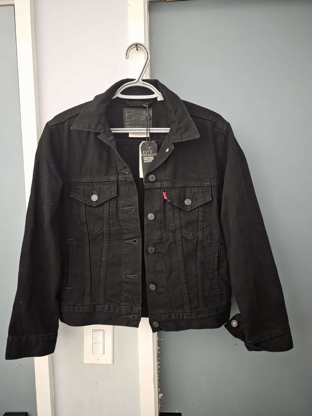 Levi's Black Denim Trucker Jacket - Men's